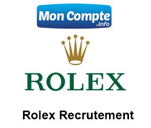 rolex carriere aide vacances|rolex job openings.